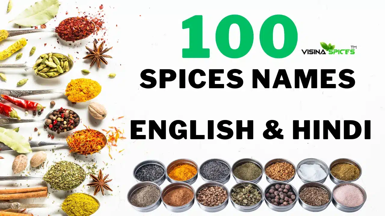 spices name in english and hindi